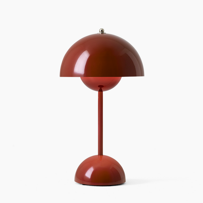 Mushroom Pod Rechargeable LED Table Lamp – Cordless Touch-Control Night Light in 8 Colors for Bedroom, Dining & Cafe