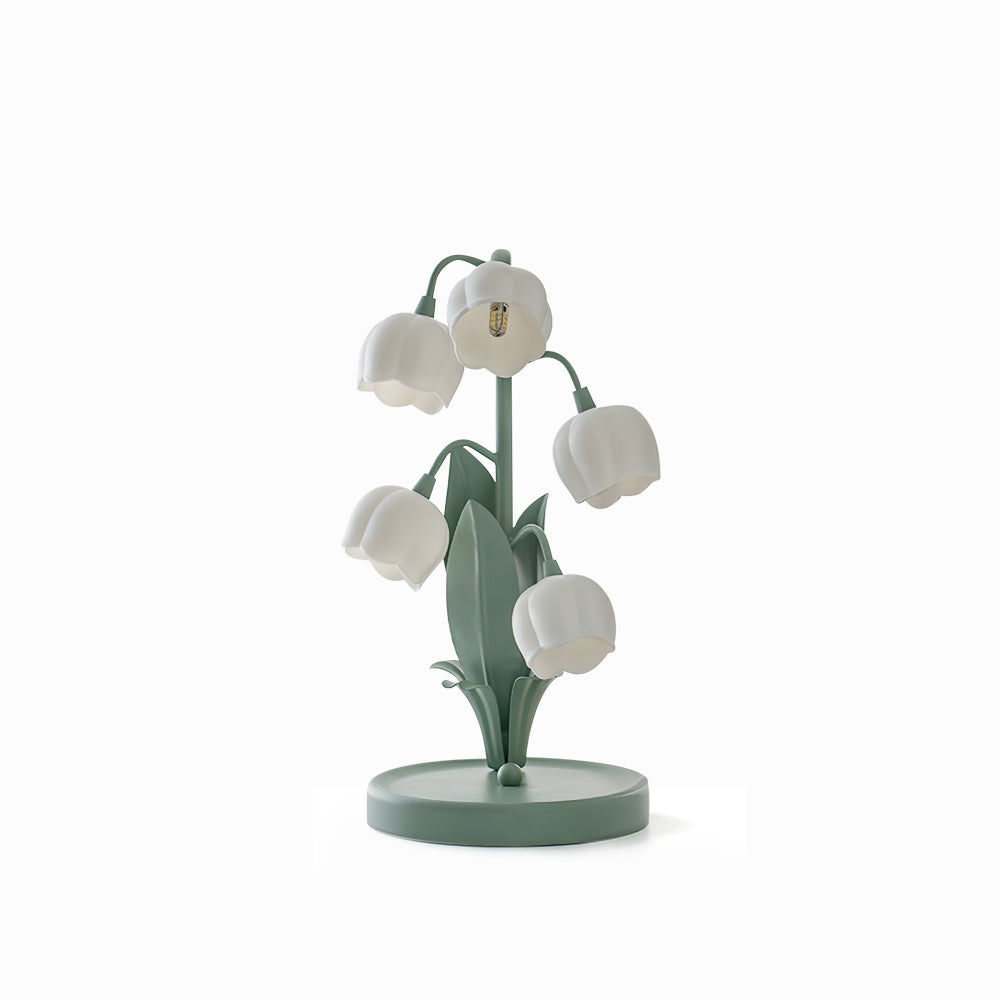 Bell Orchid Floral Table Lamp – Tulip-Shaped Orchid Shades with Warm LED Glow, 18 x 36 cm Decorative Accent Light
