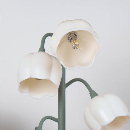 Bell Orchid Floral Table Lamp – Tulip-Shaped Orchid Shades with Warm LED Glow, 18 x 36 cm Decorative Accent Light