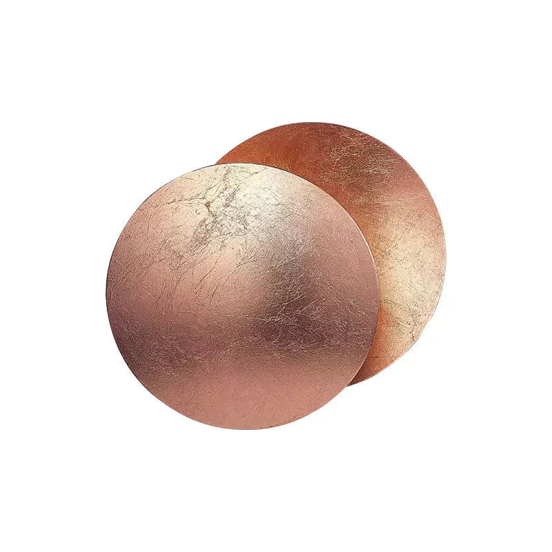 Lunaris Eclipse LED Wall Light – Celestial Overlapping Disc Wall Sconce in Gold or Copper Finishes, 20 or 25 cm