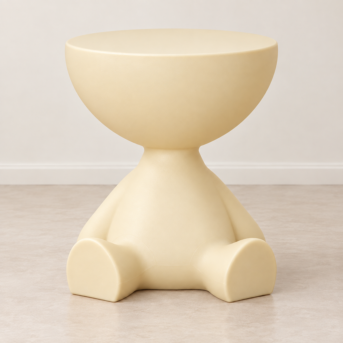 Cartoon Bear Side Table with Hidden Storage – Cute Modern Bear-Shaped End Table for Living Room, Bedroom & Kids Room