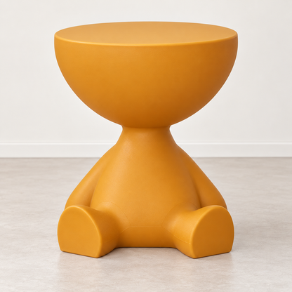 Cartoon Bear Side Table with Hidden Storage – Cute Modern Bear-Shaped End Table for Living Room, Bedroom & Kids Room
