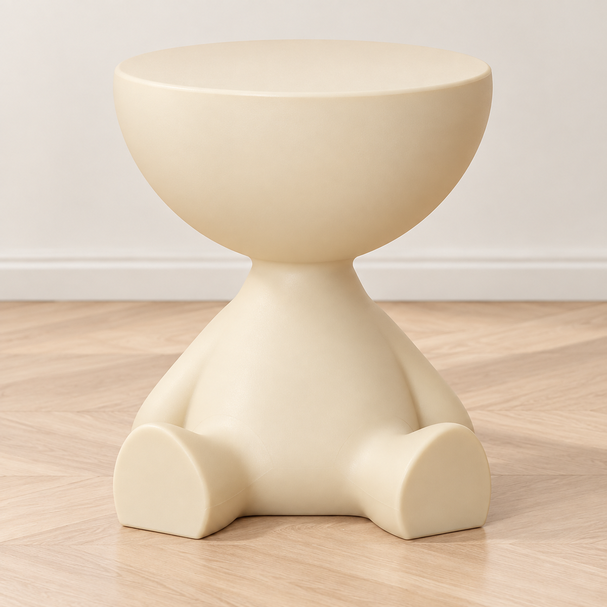 Cartoon Bear Side Table with Hidden Storage – Cute Modern Bear-Shaped End Table for Living Room, Bedroom & Kids Room