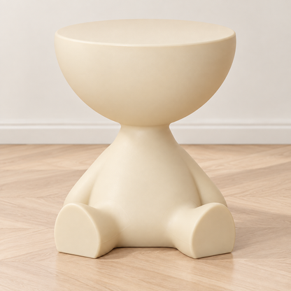 Cartoon Bear Side Table with Hidden Storage – Cute Modern Bear-Shaped End Table for Living Room, Bedroom & Kids Room