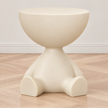 Cartoon Bear Side Table with Hidden Storage – Cute Modern Bear-Shaped End Table for Living Room, Bedroom & Kids Room