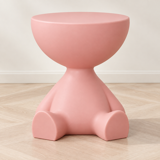 Cartoon Bear Side Table with Hidden Storage – Cute Modern Bear-Shaped End Table for Living Room, Bedroom & Kids Room