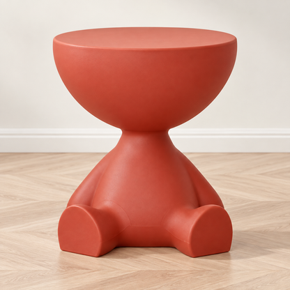 Cartoon Bear Side Table with Hidden Storage – Cute Modern Bear-Shaped End Table for Living Room, Bedroom & Kids Room