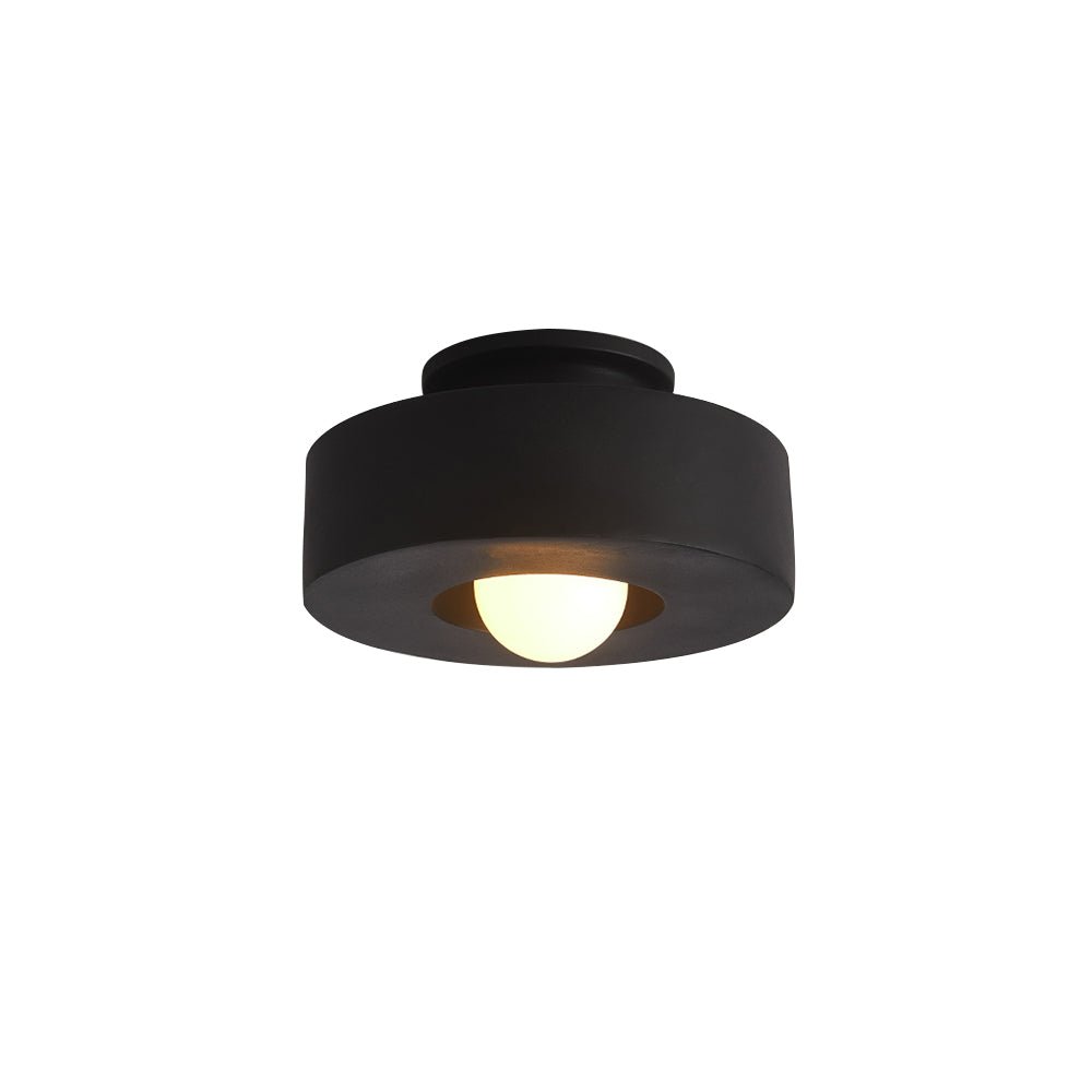 CeraCyl Nordic Cylinder Ceiling Light – Modern Geometric Matte Downlight in Green, Red or Black, 30 x 15 cm