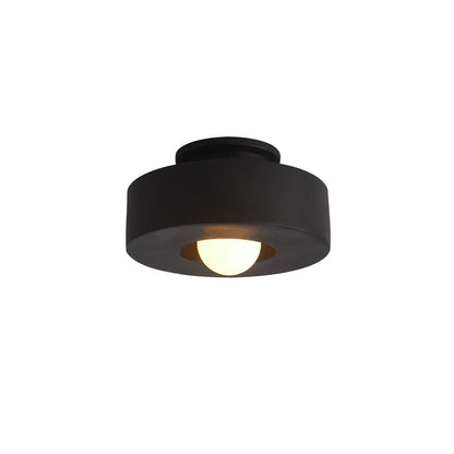 CeraCyl Nordic Cylinder Ceiling Light – Modern Geometric Matte Downlight in Green, Red or Black, 30 x 15 cm