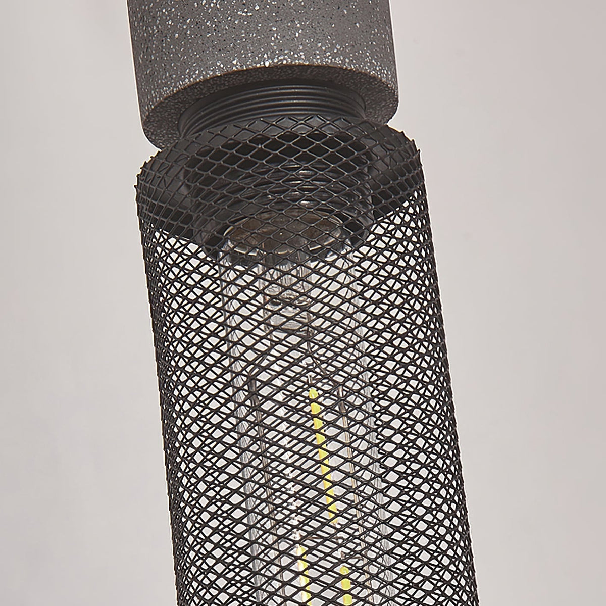 Urban Concrete Industrial Pendant Light – Cement & Perforated Metal LED Hanging Lamp for Kitchen Island, Dining & Bar