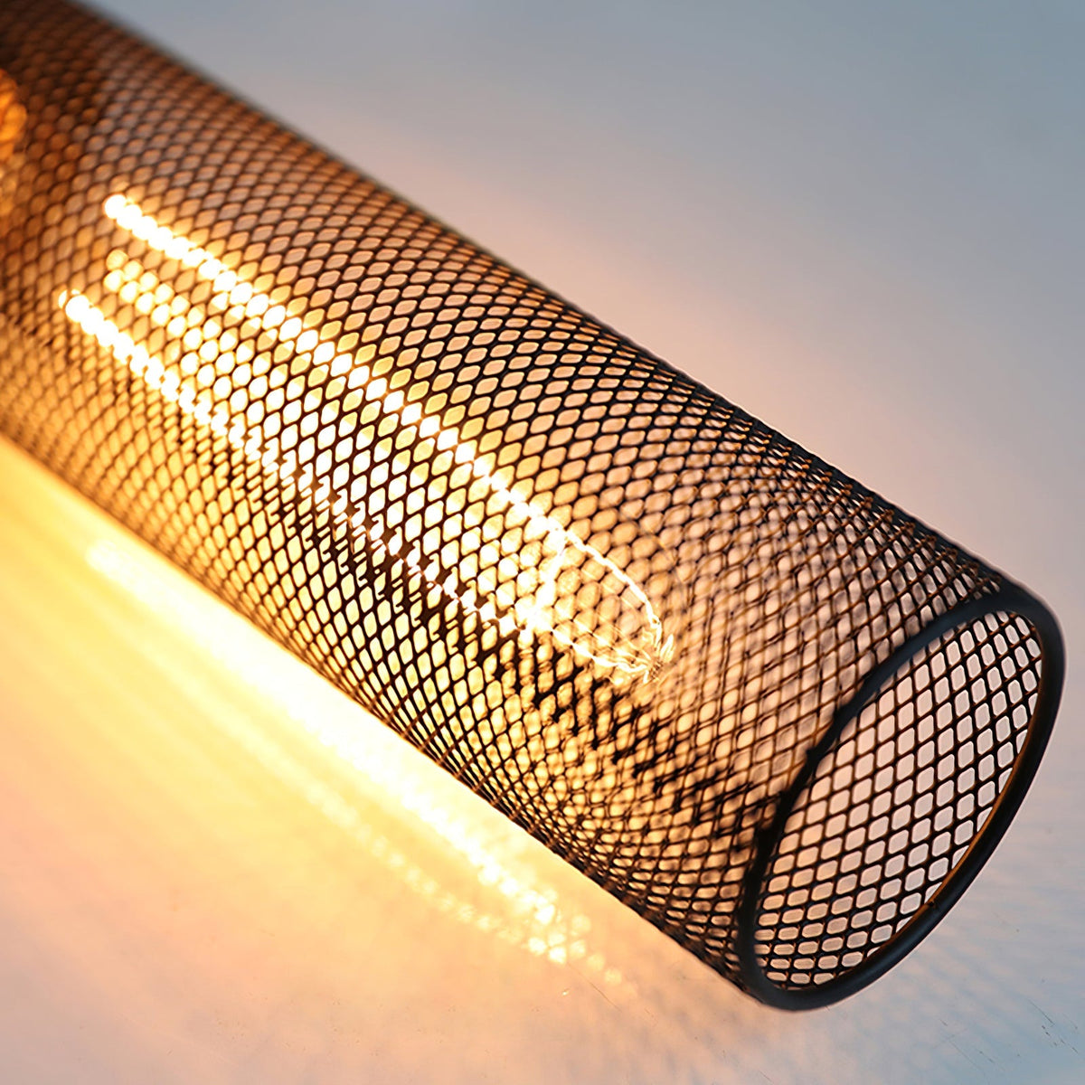 Urban Concrete Industrial Pendant Light – Cement & Perforated Metal LED Hanging Lamp for Kitchen Island, Dining & Bar