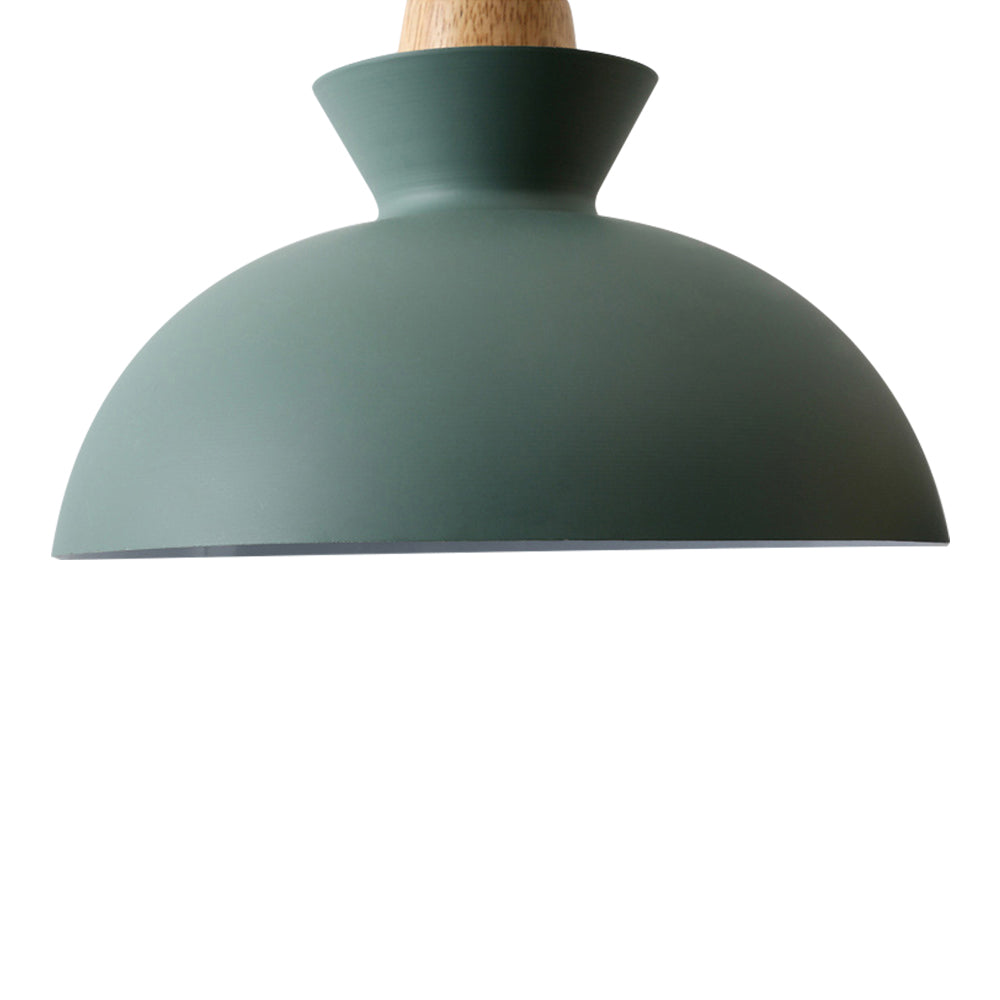 Modern Scandinavian Metal Dome Pendant Light – Adjustable 200 cm Cord Hanging Lamp in 9 Colors for Kitchen Island & Bar