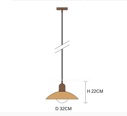 Macaron Bauhaus Dome Pendant Light – Two-Tone Colorful Modern Hanging Lamp for Kitchen, Dining, Kids Room & Cafe