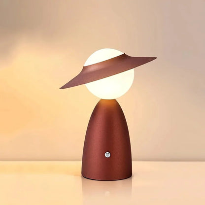 TouchBright Rechargeable Table Lamp with Wireless Phone Charger – Touch-Dimmable LED Bedside Lamp in Blue or Red