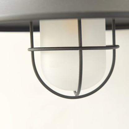 Felix Industrial Outdoor Wall Lamp – Caged IP44 Weather-Resistant Porch Light for Veranda, Patio, Balcony & Entryway