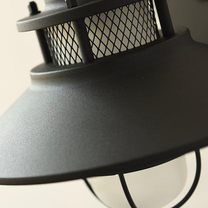 Felix Industrial Outdoor Wall Lamp – Caged IP44 Weather-Resistant Porch Light for Veranda, Patio, Balcony & Entryway