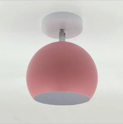 Nordic Macaron Mini Ceiling Light – Modern Round Aluminum Pastel Pendant Lamp, 15 cm for Bedroom, Hallway & Kids Room