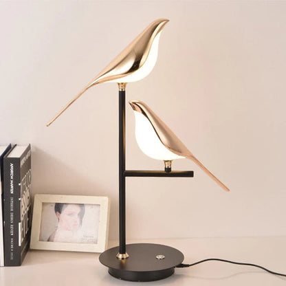 Golden Birdlight LED Wall Lamp – Modern Nordic Bird Wall Sconce, Gold Decorative Light for Bedroom, Living Room & Cafe