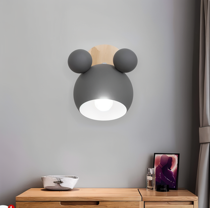 FlashMouse Playful Wall Lamp – Cute Mouse-Inspired Adjustable Wall Sconce for Kids Room, Bedroom & Hallway in 6 Colors