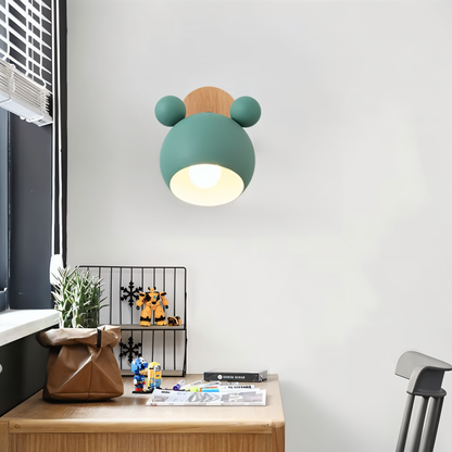 FlashMouse Playful Wall Lamp – Cute Mouse-Inspired Adjustable Wall Sconce for Kids Room, Bedroom & Hallway in 6 Colors