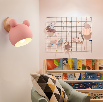 FlashMouse Playful Wall Lamp – Cute Mouse-Inspired Adjustable Wall Sconce for Kids Room, Bedroom & Hallway in 6 Colors