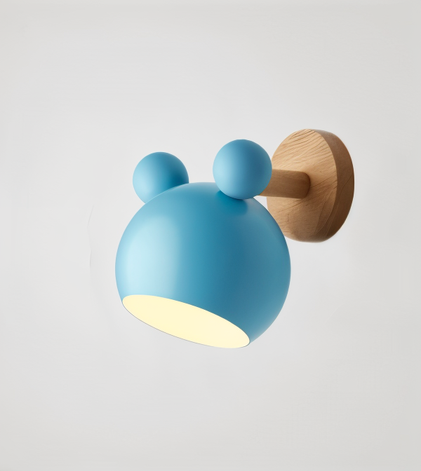 FlashMouse Playful Wall Lamp – Cute Mouse-Inspired Adjustable Wall Sconce for Kids Room, Bedroom & Hallway in 6 Colors