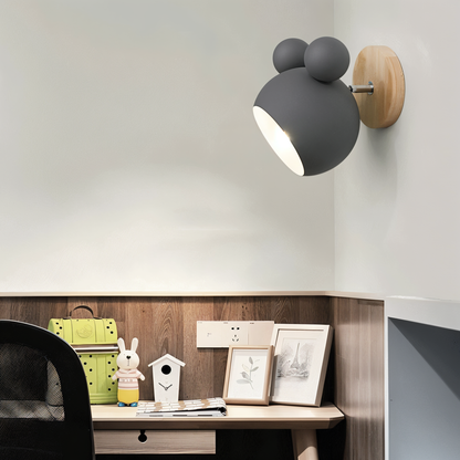 FlashMouse Playful Wall Lamp – Cute Mouse-Inspired Adjustable Wall Sconce for Kids Room, Bedroom & Hallway in 6 Colors