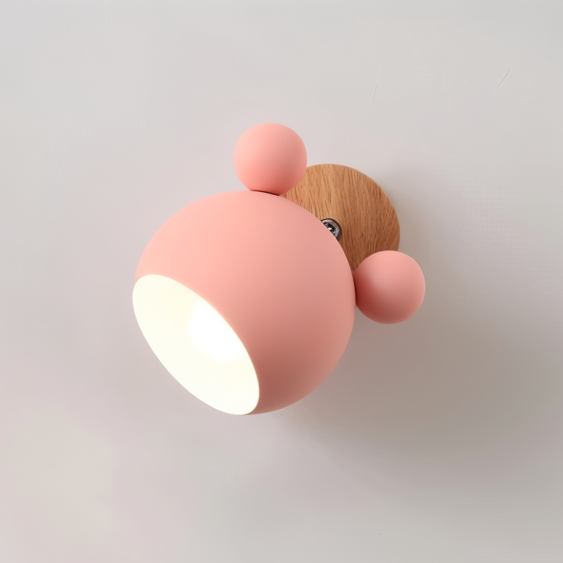 FlashMouse Playful Wall Lamp – Cute Mouse-Inspired Adjustable Wall Sconce for Kids Room, Bedroom & Hallway in 6 Colors