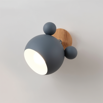 FlashMouse Playful Wall Lamp – Cute Mouse-Inspired Adjustable Wall Sconce for Kids Room, Bedroom & Hallway in 6 Colors