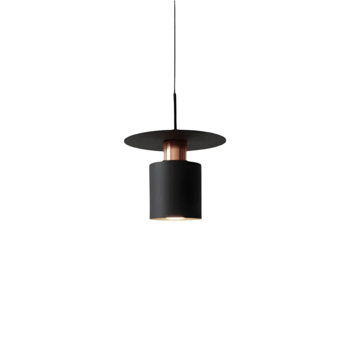 JET Modern Minimalist Pendant Light – Cylinder & Floating Disc Matte Metal Hanging Lamp for Kitchen Island, Dining & Bedroom