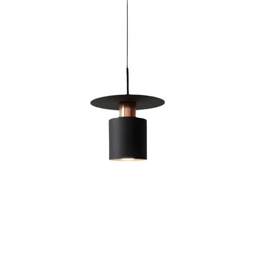 JET Modern Minimalist Pendant Light – Cylinder & Floating Disc Matte Metal Hanging Lamp for Kitchen Island, Dining & Bedroom