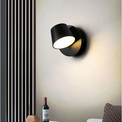 BrightGlow Rotatable LED Wall Lamp – Adjustable Modern Wall Sconce for Bedside Reading, Hallway & Study, Warm or Cool White
