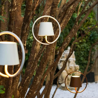 LumiLoop Rechargeable Cordless Pendant Light – IP54 Indoor Outdoor Touch-Dimmable Hanging Lamp for Patio, Balcony & Dining