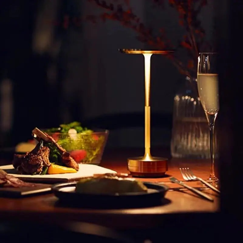 Rechargeable Cordless LED Table Lamp – Touch-Control Dimmable Mushroom Desk Light with USB Charging for Bedroom & Dining