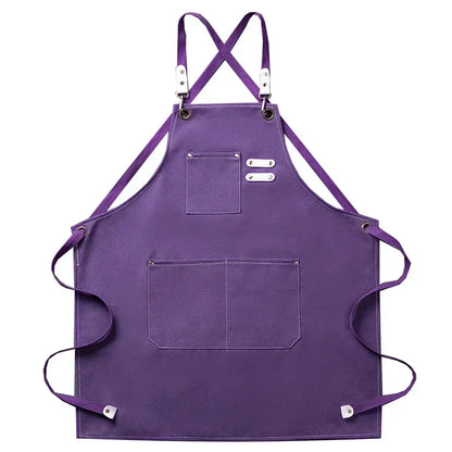 ProWear Premium Canvas Kitchen Apron – Heavy-Duty Unisex Chef, Barista & Workwear Utility Apron with Adjustable Straps