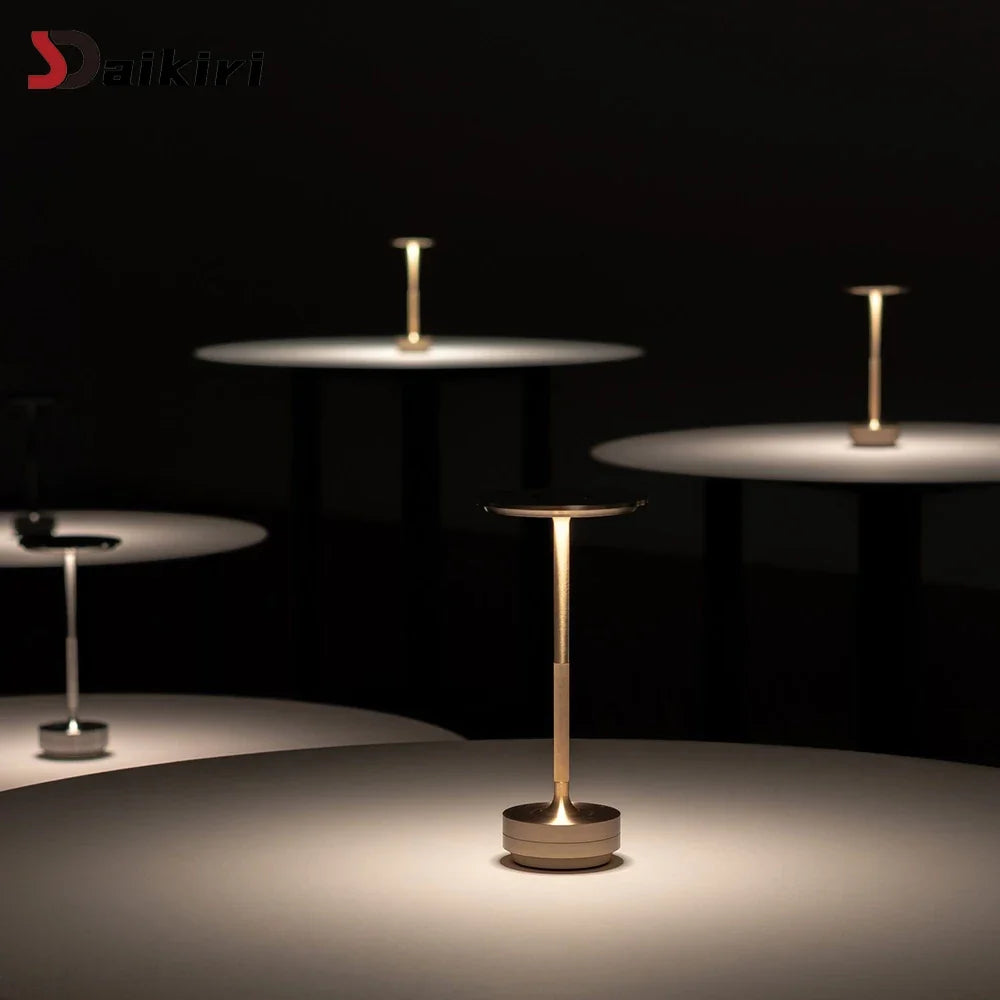 Rechargeable Cordless LED Table Lamp – Touch-Control Dimmable Mushroom Desk Light with USB Charging for Bedroom & Dining