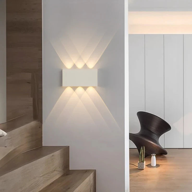 LumiBlock Rechargeable Wireless Wall Lamp – Magnetic or Adhesive No-Drill Sconce, 4000mAh, 3 Light Colors in Wood Grain