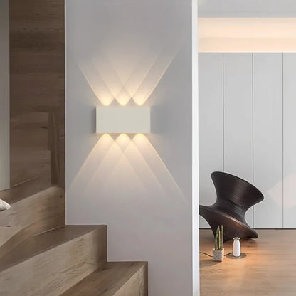 LumiBlock Rechargeable Wireless Wall Lamp – Magnetic or Adhesive No-Drill Sconce, 4000mAh, 3 Light Colors in Wood Grain