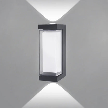 Modern Up & Down LED Wall Light – IP65 Waterproof Aluminum Indoor Outdoor Sconce, Square or Round, Warm or Cool White