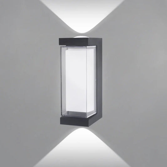 Modern Up & Down LED Wall Light – IP65 Waterproof Aluminum Indoor Outdoor Sconce, Square or Round, Warm or Cool White