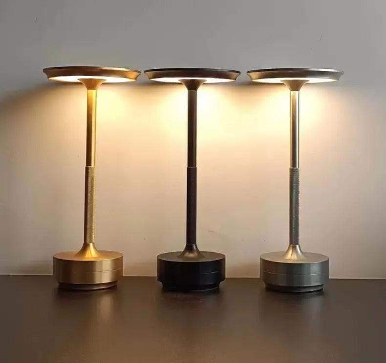 Rechargeable Cordless LED Table Lamp – Touch-Control Dimmable Mushroom Desk Light with USB Charging for Bedroom & Dining