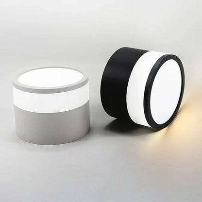 Nordic Surface-Mounted LED Downlight – 9W or 15W Slim Round Ceiling Spotlight, Warm or Cool White for Hallway & Bedroom