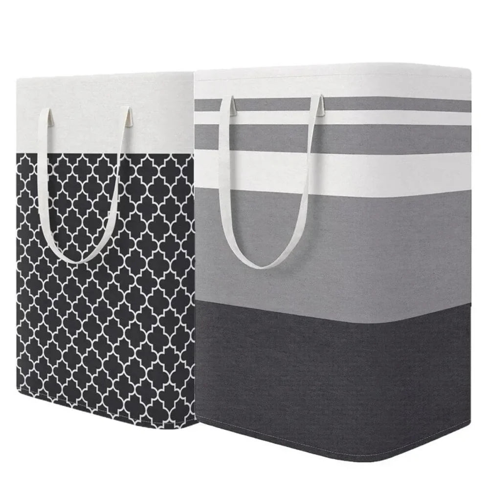 Lauva 75L Waterproof Foldable Laundry Hamper – Large Fabric Clothes Basket with Sturdy Handles for Laundry, Toys & Storage