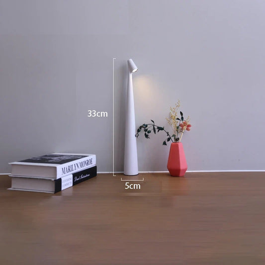 Glowora Rechargeable LED Table Lamp – Cordless Touch Dimmable Bedside Lamp, Portable Desk Light