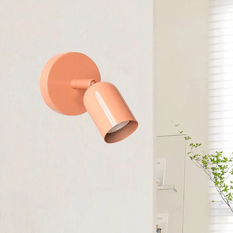 NordicLuxe Macaron LED Wall Light – Modern Minimalist Aluminum Wall Sconce, Warm or Cool White, Bedroom & Hallway Lamp