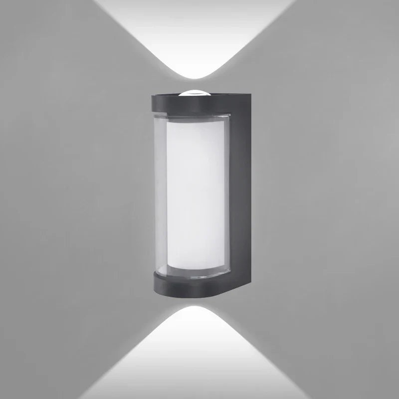 Modern Up & Down LED Wall Light – IP65 Waterproof Aluminum Indoor Outdoor Sconce, Square or Round, Warm or Cool White