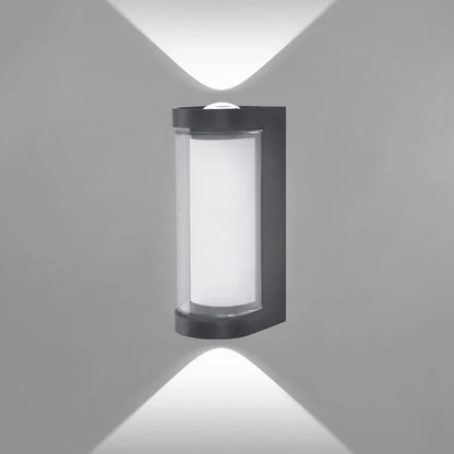 Modern Up & Down LED Wall Light – IP65 Waterproof Aluminum Indoor Outdoor Sconce, Square or Round, Warm or Cool White