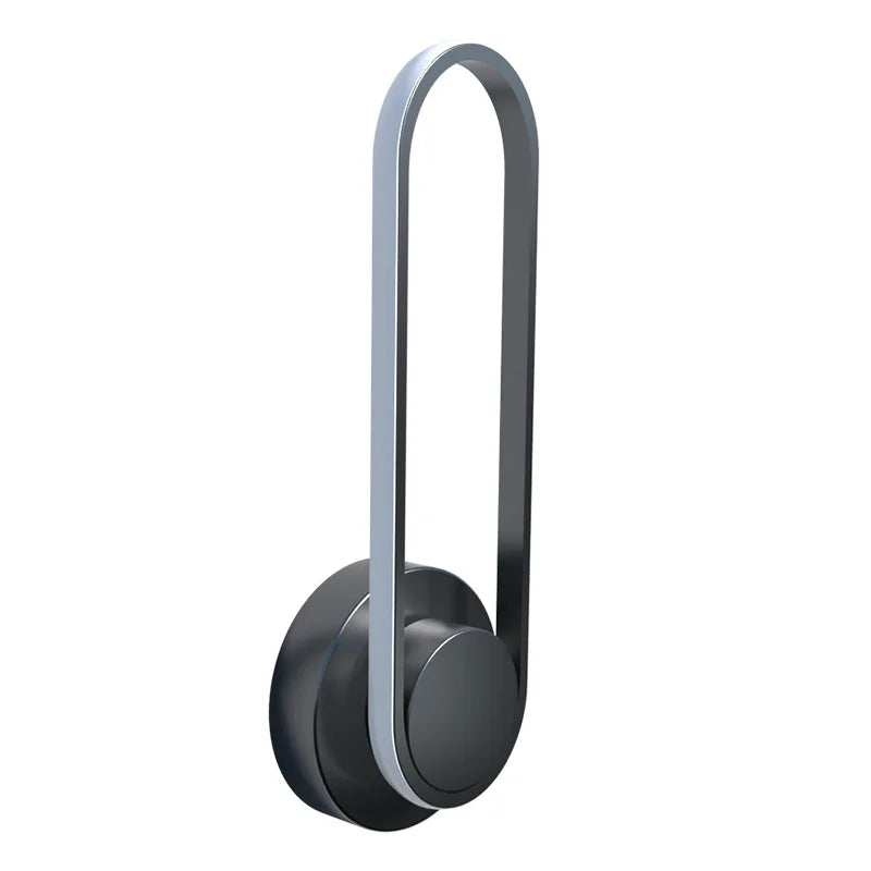 Modern LED Wall Light with 330° Rotating Head – Slim Black Aluminum Adjustable Sconce for Bedroom, Hallway & Stairway