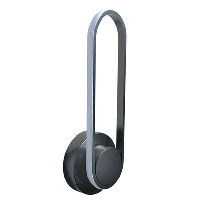 Modern LED Wall Light with 330° Rotating Head – Slim Black Aluminum Adjustable Sconce for Bedroom, Hallway & Stairway