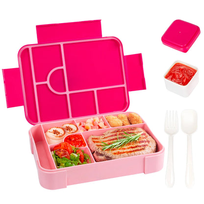 BentoMax 1330ml Large Leakproof Bento Lunch Box – 7-Section Microwave-Safe Food Container for School, Work & Travel, 7 Colors